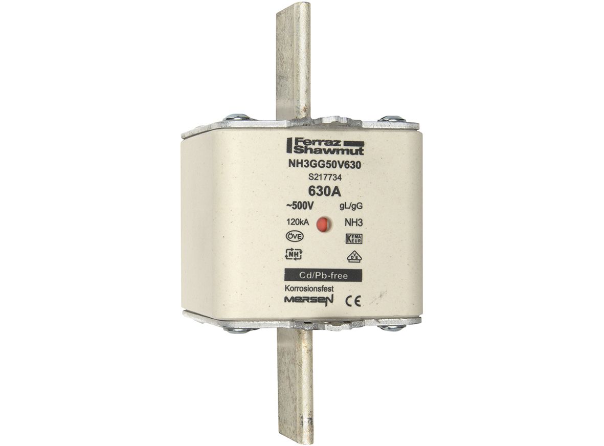 S217734 - NH fuse-link gG, 500VAC, size 3, 630A double indicator/live tags